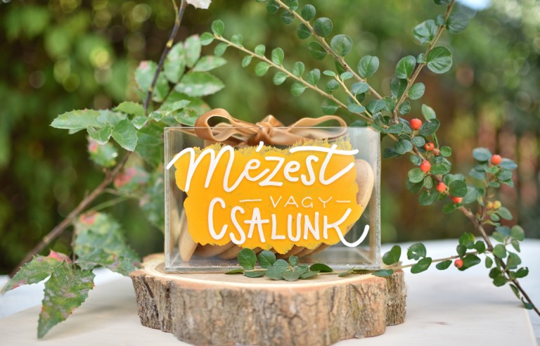 Halloween mintás plexi ajándékdoboz