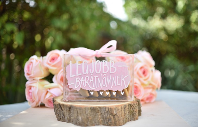 Halloween mintás plexi ajándékdoboz