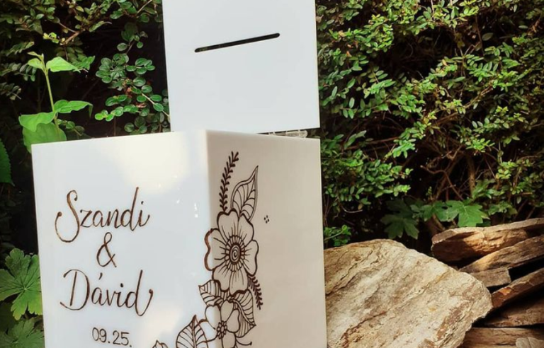 Valentin persely - egyedi grafika