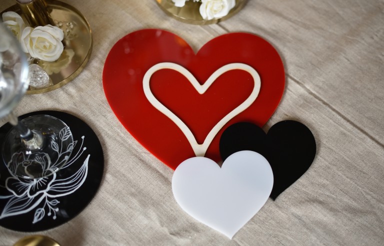 Plexi szív - számos ötlettel a leírásban!