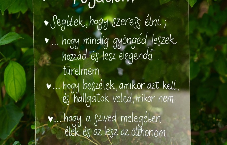 Esküvői hangulattábla - szerelmes szöveg