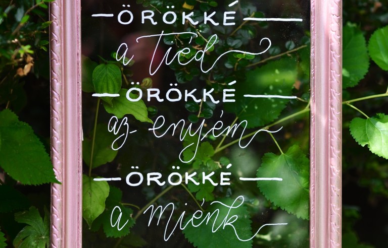 Esküvői hangulattábla - szerelmes szöveg