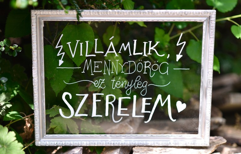 Esküvői hangulattábla - szerelmes szöveg