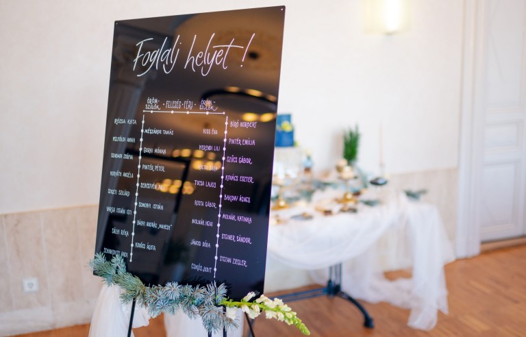 Esküvői ültetőtábla