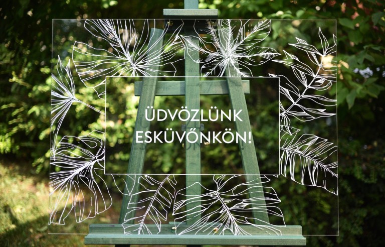 Plexi üdvözlőtábla - többféle