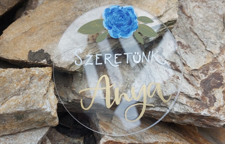 Anyák napi plexi korong 