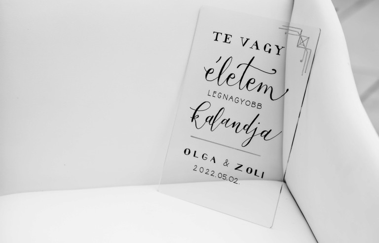 Esküvői hangulattábla - szerelmes szöveg