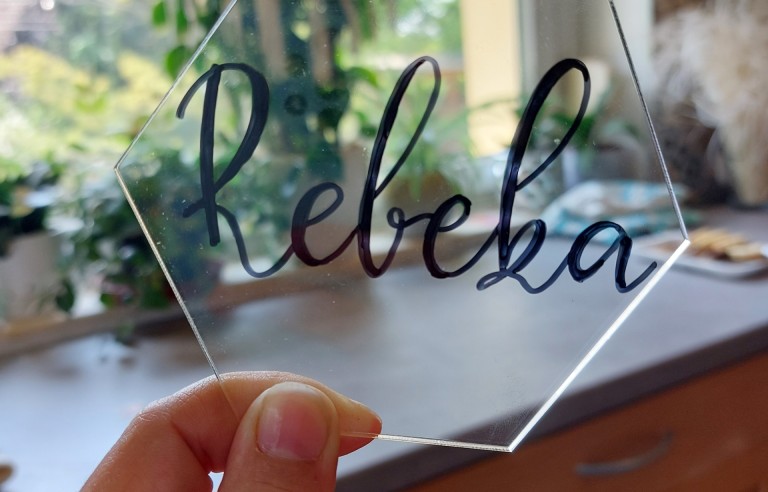 Esküvői névtábla / poháralátét TÖBBFÉLE FORMA