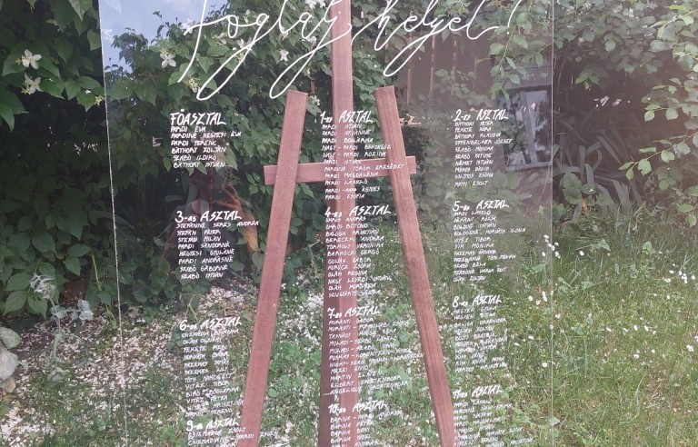 Esküvői ültetőtábla